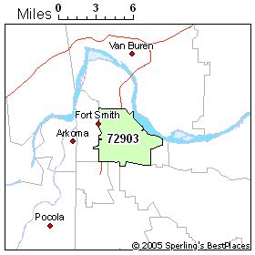 Fort Smith AR road map, Free map highway Fort Smith city surrounding area