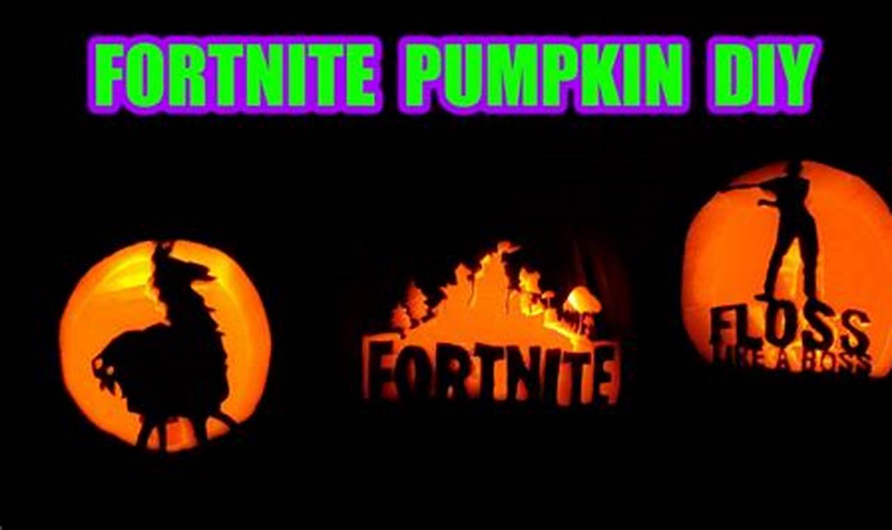 Fortnite Pumpkin Carving Template