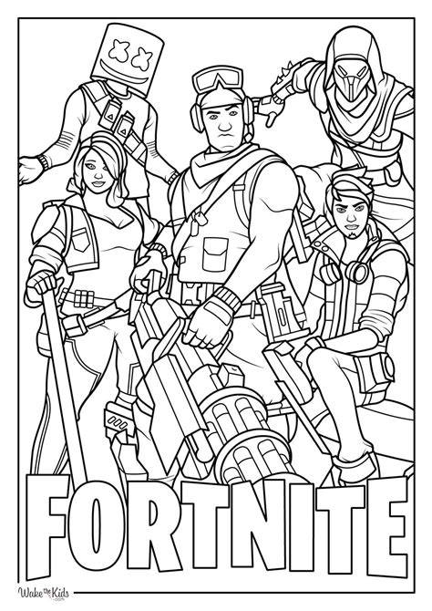 Fortnite Coloring Page