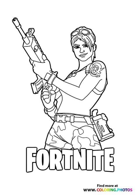 Fortnite Coloring Pages Easy