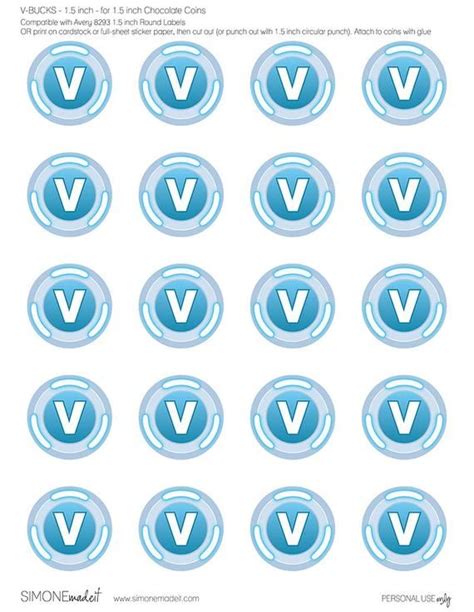 Fortnite Vbucks Printables