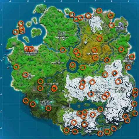 Fortnite campfire location spawns