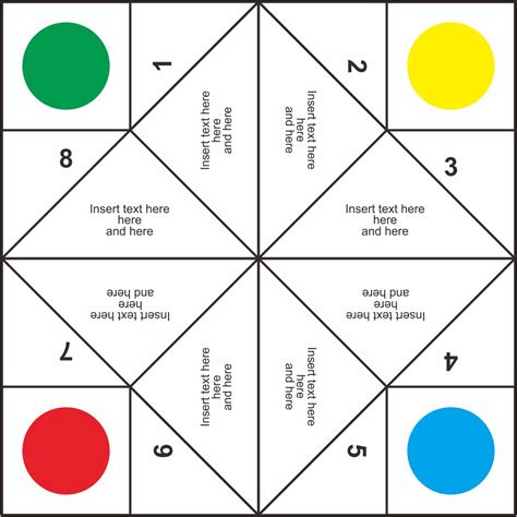 Fortune Teller Template Printable