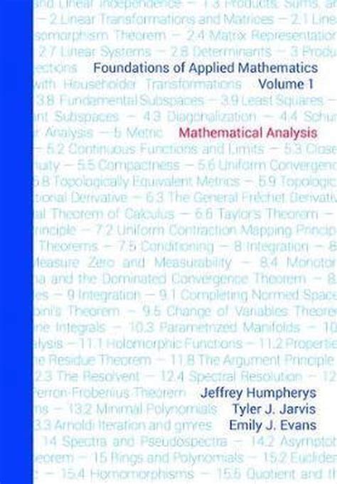 Foundations Of Applied Mathematics