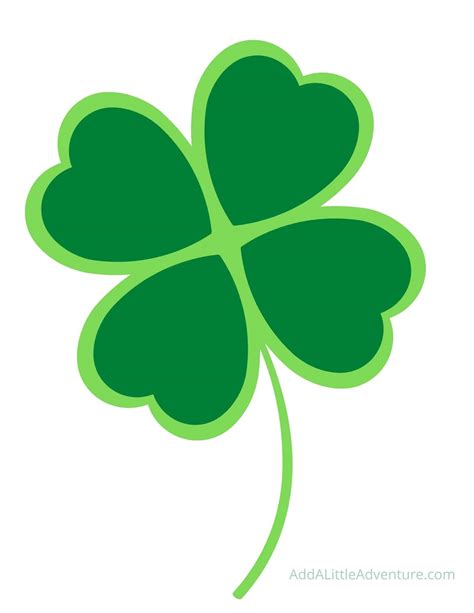 Four Leaf Clover Printable Image