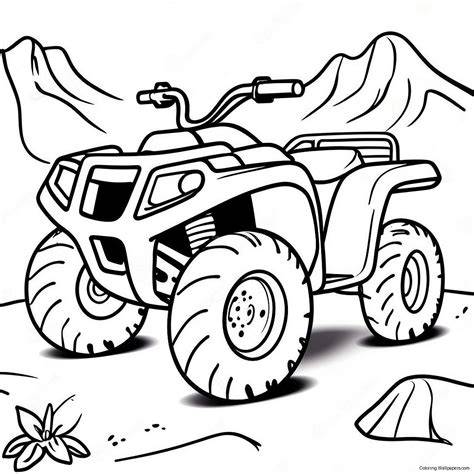 Four Wheeling Coloring Pages