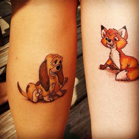 Unique Fox And The Hound Tattoo