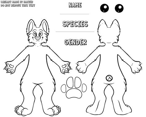 Fox Fursona Template