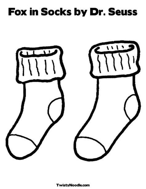 Fox In Socks Coloring Page