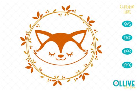 Download Fox Wreath Fox Cut File For Crafts