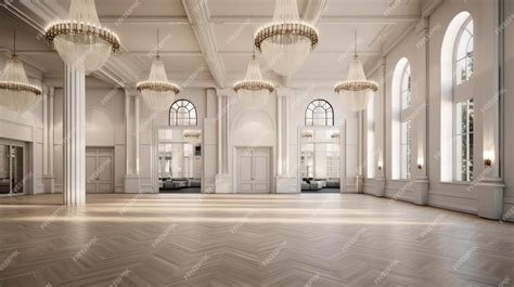 Foyer event space high ceilings