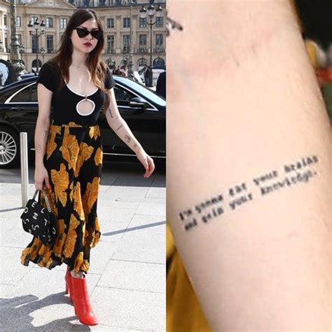 Frances Bean Cobain Character Forearm Tattoo Steal Her Style