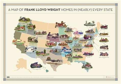 Frank Lloyd Wright Houses Map