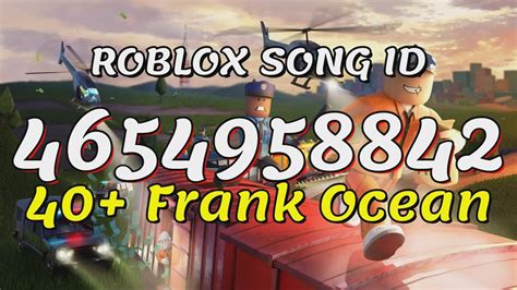 Frank Ocean Roblox Song IDs - YouTube