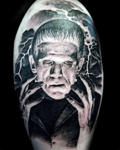 Top 80 Best Frankenstein Tattoos For Men Monster Design