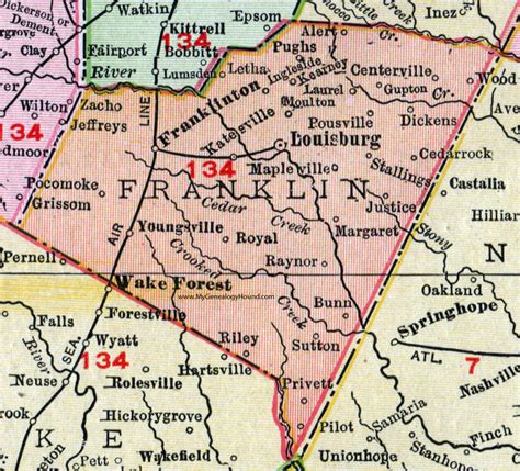 Franklin North Carolina Map