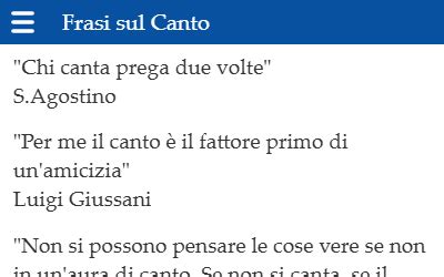 Frasi Sul Canto