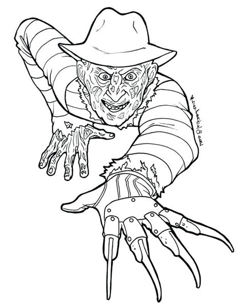 Freddy Krueger Printable Coloring Pages