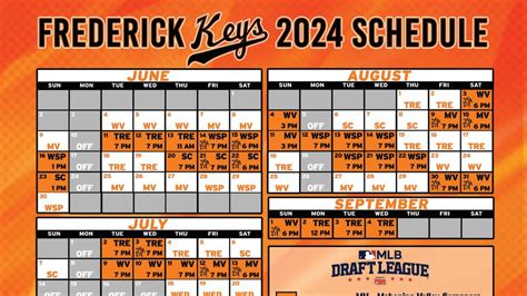 Frederick Keys Home Schedule 2024