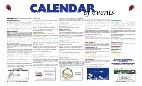 Fredericksburg Events Calendar