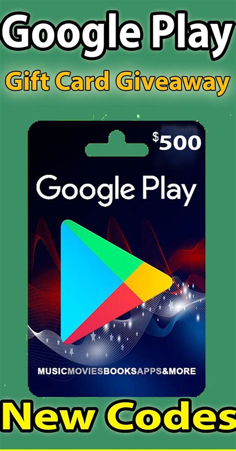 Get Your Free  Google Play Gift Card Code List Now!
