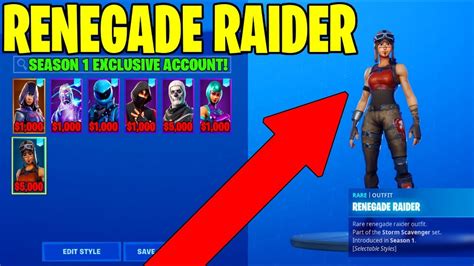 FREE FORTNITE ACCOUNT RENEGADE RAIDER EMAIL AND PASSWORD IN DESCRIPTION