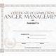 Free Anger Management Certificate Of Completion Template