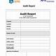 Free Audit Report Template