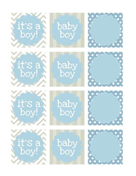 Free Baby Shower Favor Tags Templates