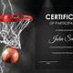 Free Basketball Certificate Templates For Word