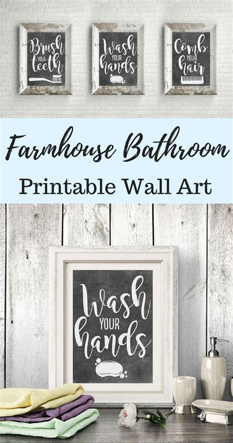 Free Bathroom Art Printables