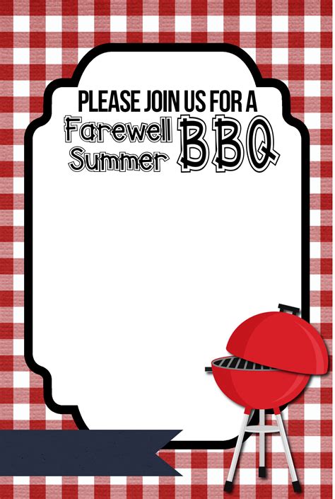 Free Bbq Invitation Templates Printable