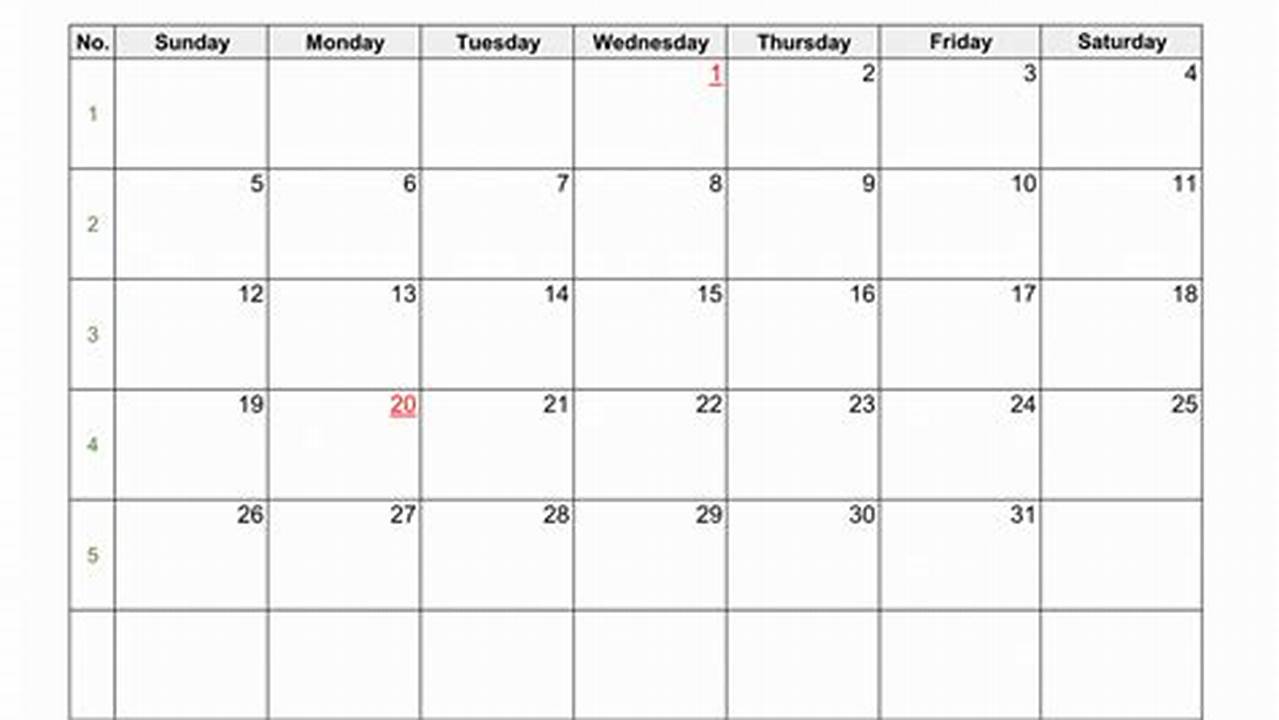 Free Blank Calendar Pages 2025