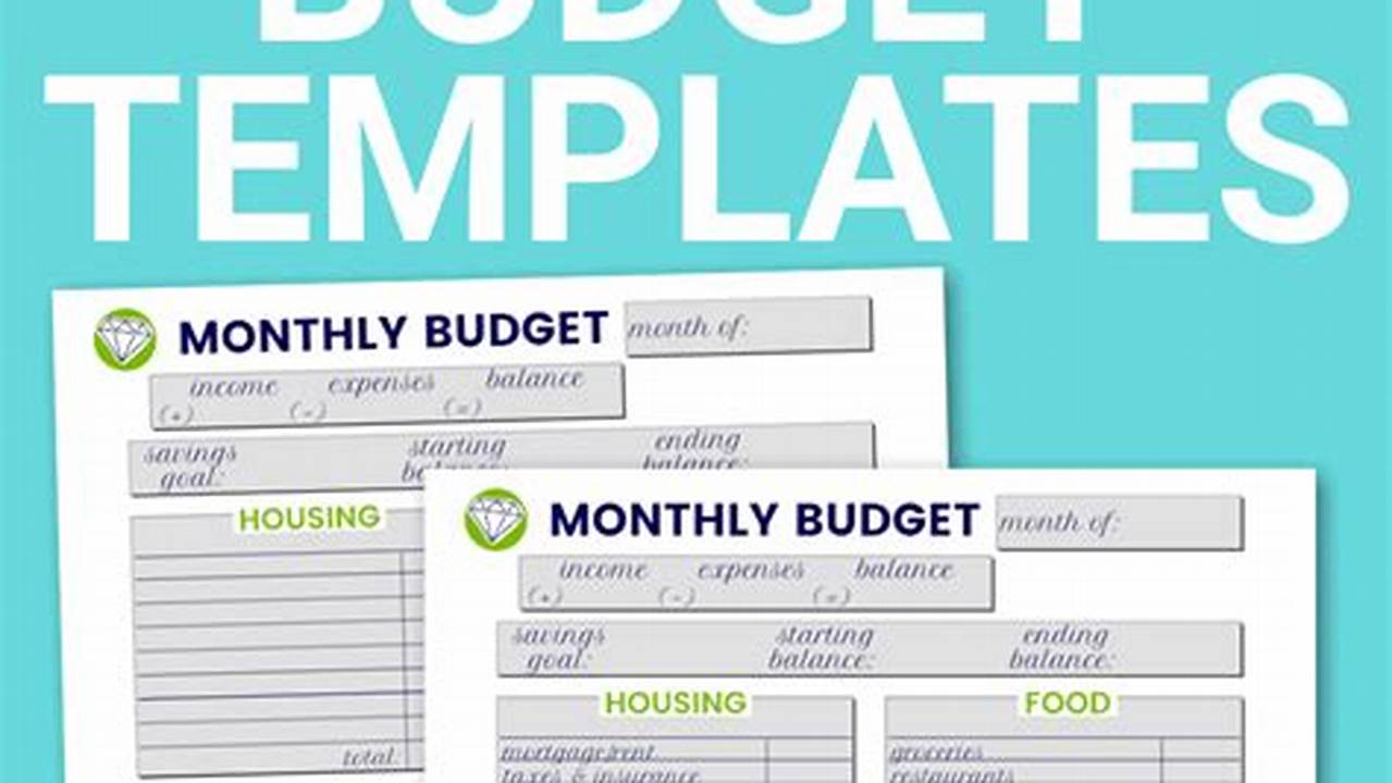 Free Budget Templates to Manage Your Finances