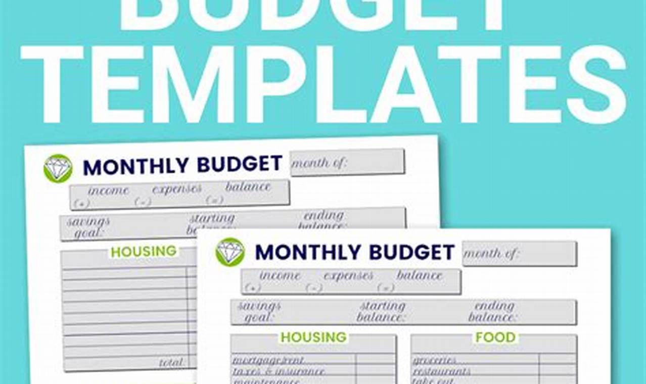 Free Budget Templates to Manage Your Finances
