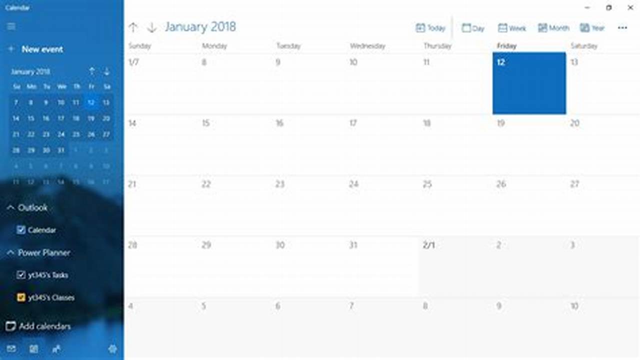 Free Calendar Program For Windows