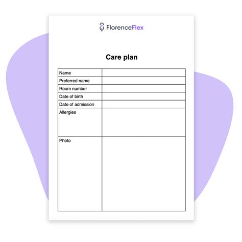 Free Care Plan Template