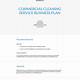 Free Cleaning Business Plan Template
