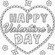 Free Coloring Page Valentines Day