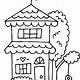 Free Coloring Pages Of Houses