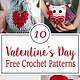 Free Crochet Patterns Valentines Day