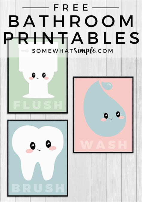 Free Cute Bathroom Printables