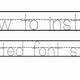 Free Dotted Line Font For Tracing