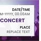Free Editable Concert Ticket Template