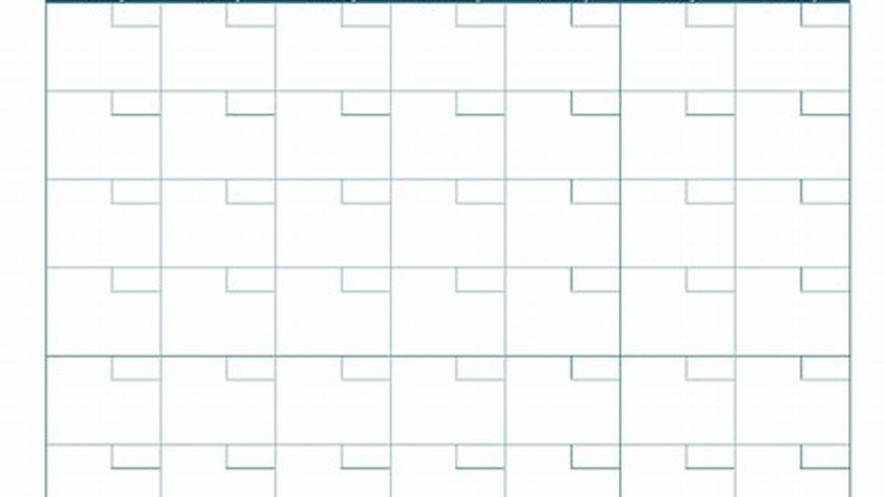 Free Editable Monthly Calendar