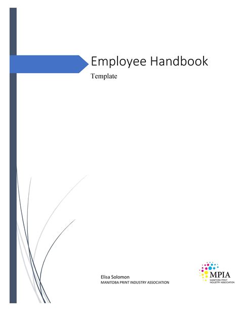 Free Employee Handbook Template Word
