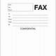 Free Fax Sheet Templates