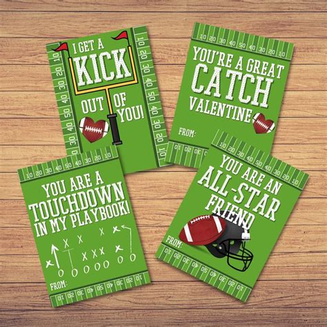 Free Football Valentine Printable