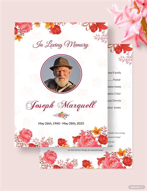 Free Funeral Pamphlet Templates