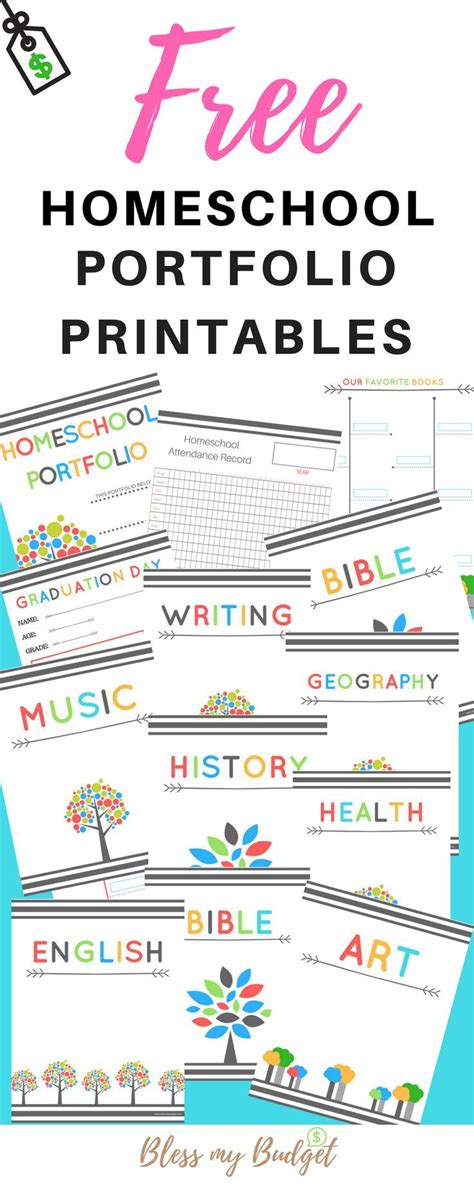 Free Homeschool Portfolio Printables